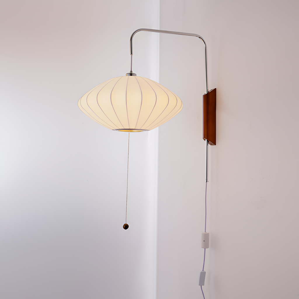 Svingarm Rillet Væglampe - Minimalistisk