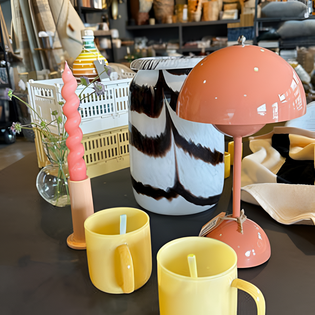 Minimalistisk Bærbar Bordlampe - Dæmpbar