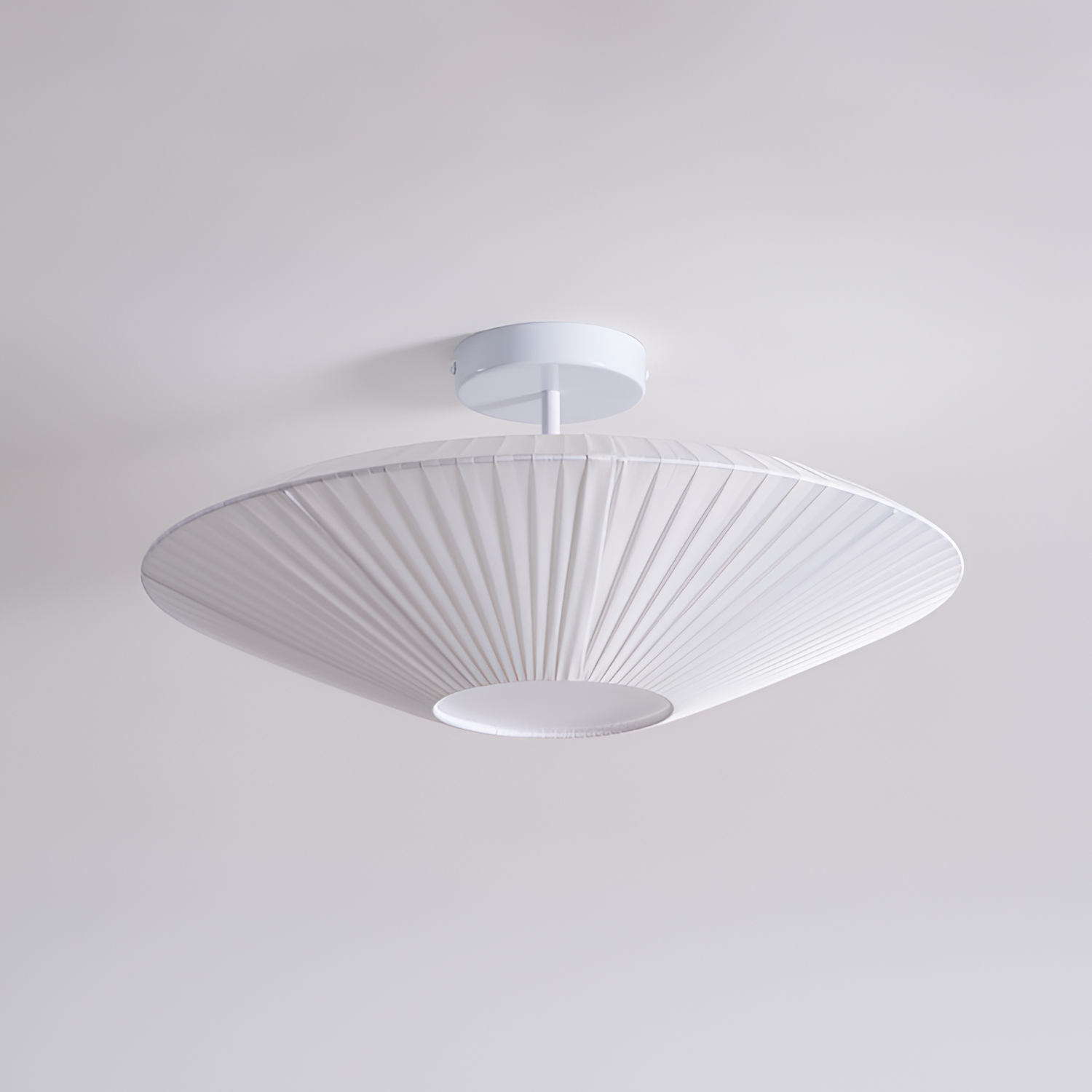 Plisseret Minimalistisk Loftlampe - Dæmpbar
