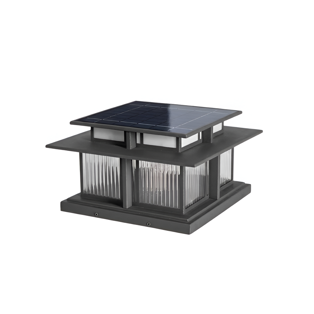 Zen-stil Solcellelampe til Søjle - Minimalistisk