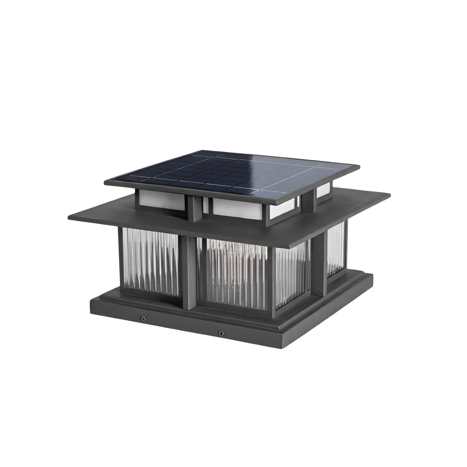 Zen-stil Solcellelampe til Søjle - Minimalistisk