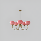 Mid Century Globe Lysekrone - Flere Lyskilder