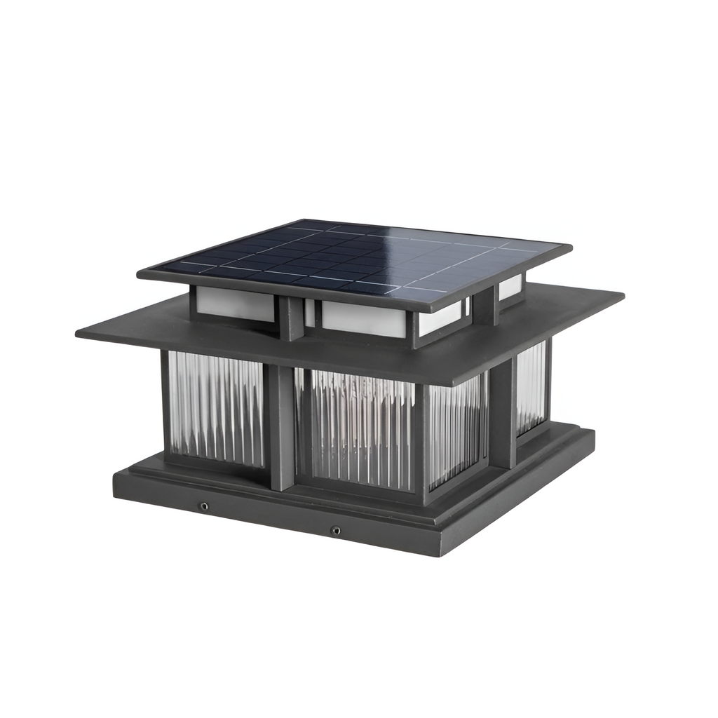 Zen-stil Solcellelampe til Søjle - Minimalistisk