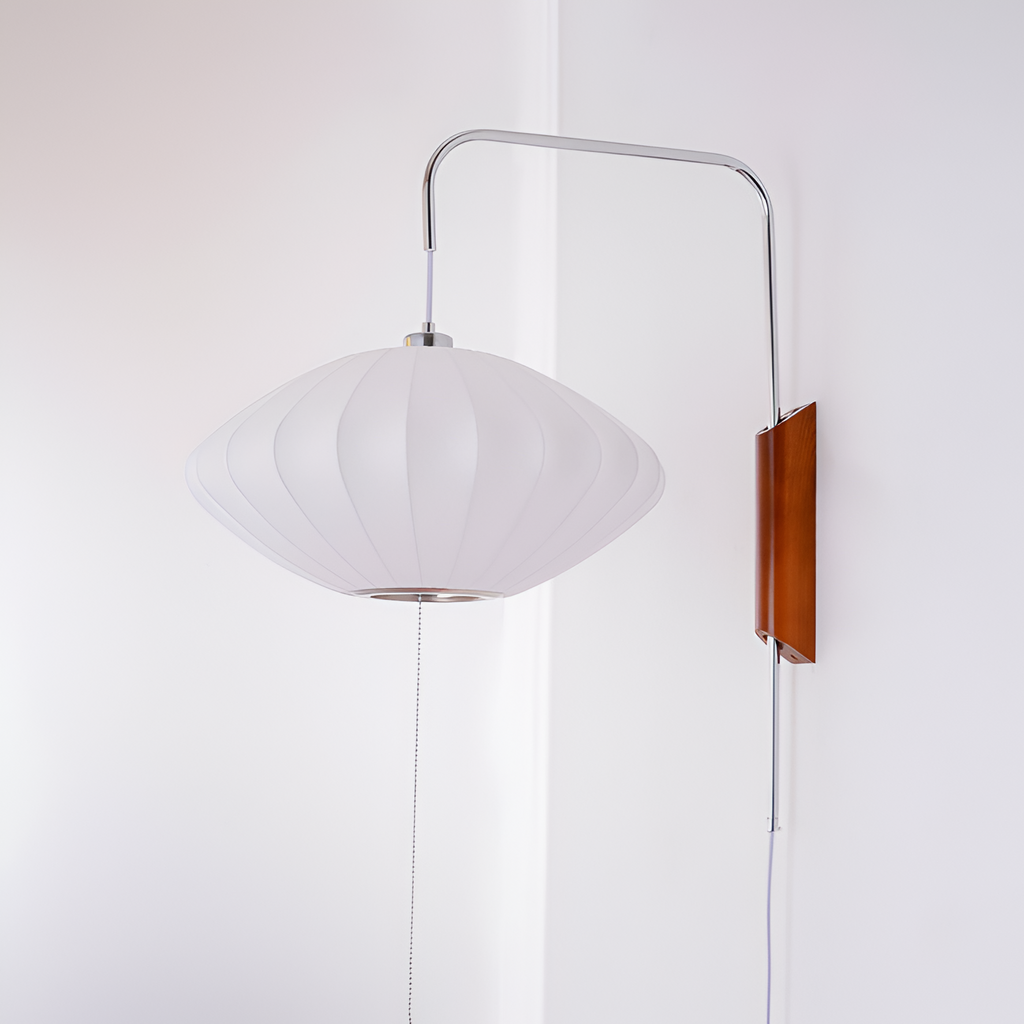 Svingarm Rillet Væglampe - Minimalistisk