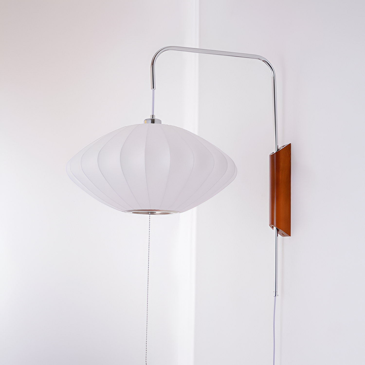 Svingarm Rillet Væglampe - Minimalistisk