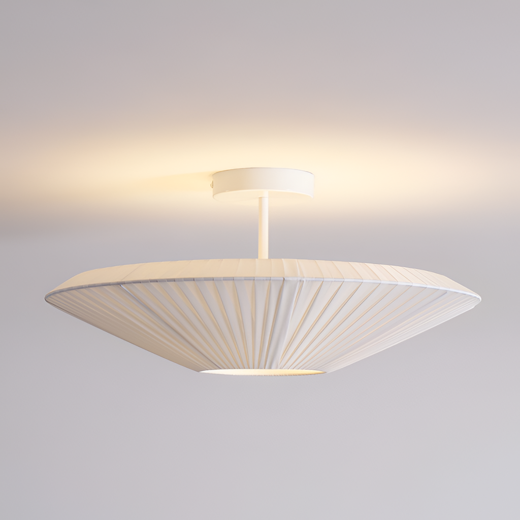 Plisseret Minimalistisk Loftlampe - Dæmpbar