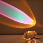 Oval Glasprojektion Projektor - Dekorativ Accent