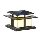 Zen-stil Solcellelampe til Søjle - Minimalistisk