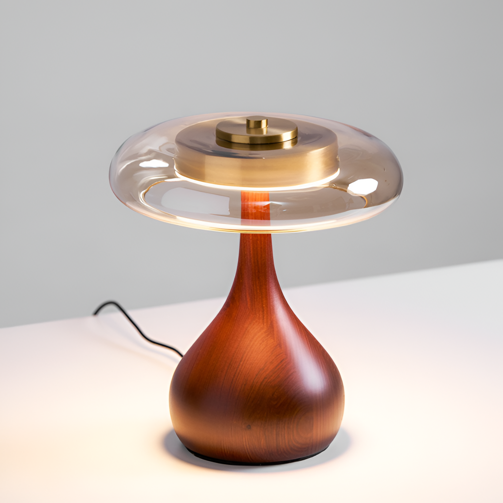 Mid-Century Mushroom Bordlampe - Dæmpbar