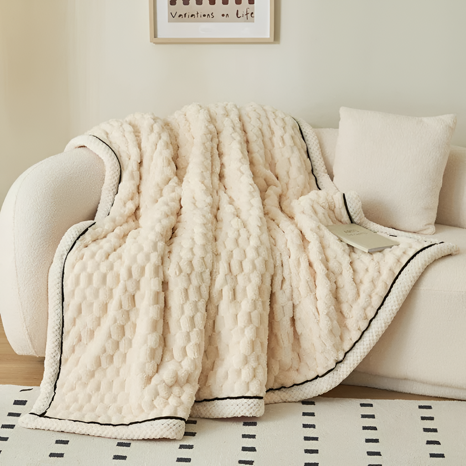 Tekstureret Boble Plaid - Vendbar