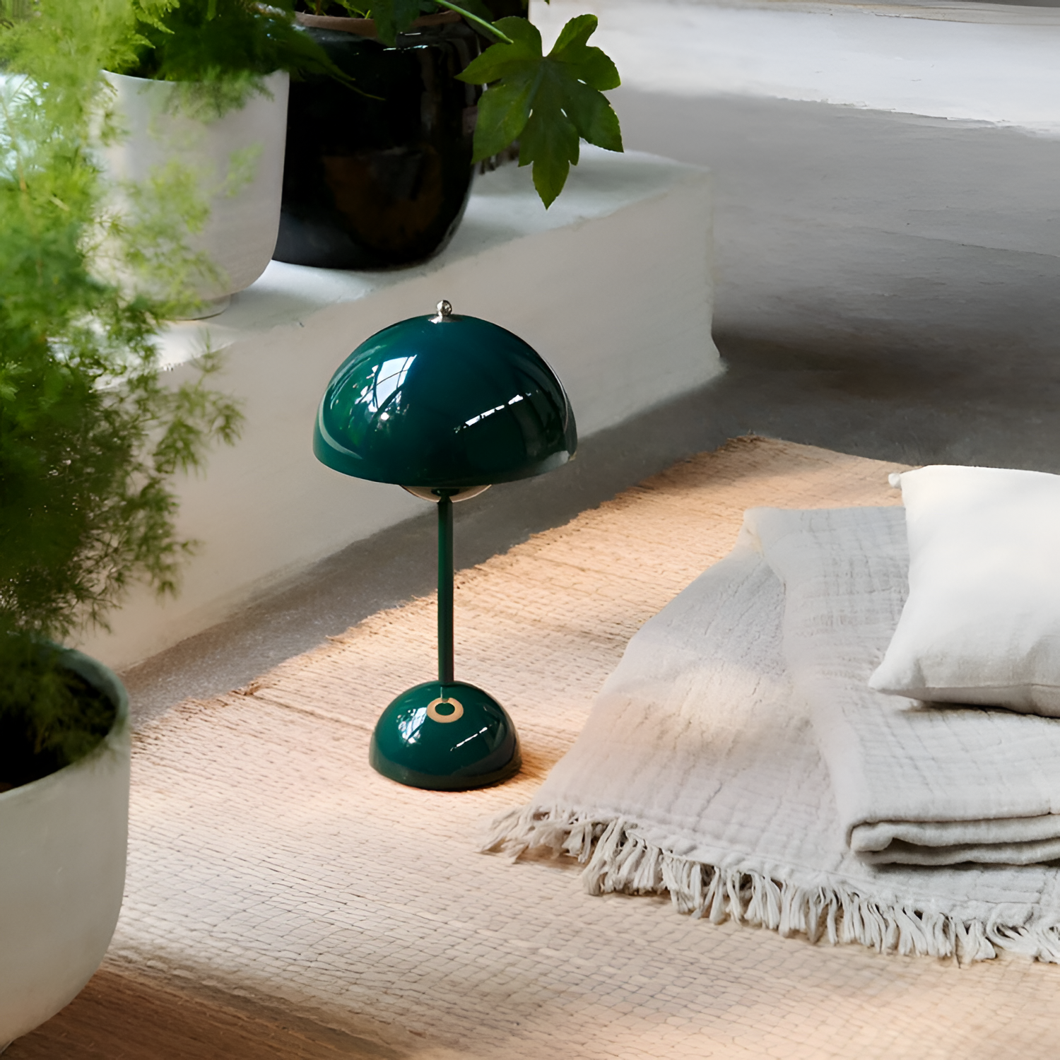 Minimalistisk Retro Kuppel Bordlampe - Ledningsfri