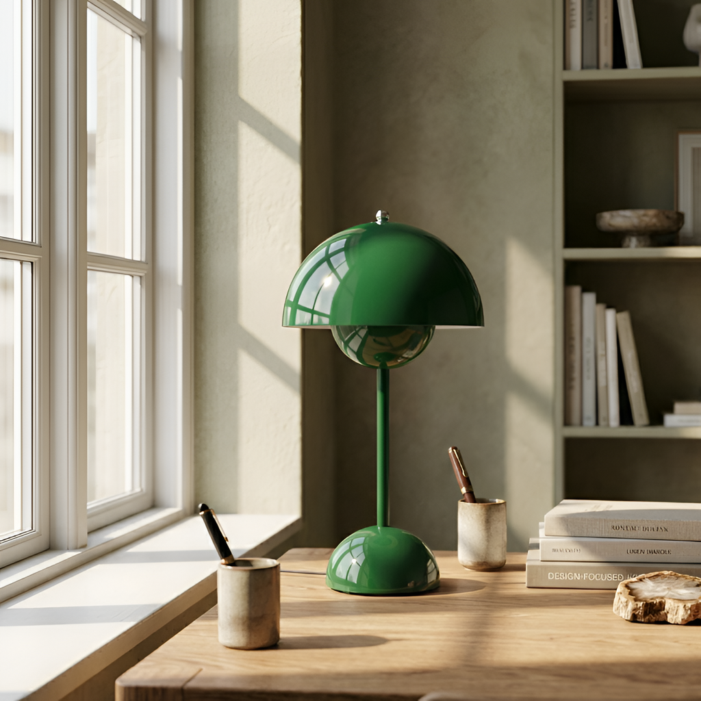 Mushroom Bordlampe - Portabel LED Dæmpbar Skrivebordslampe