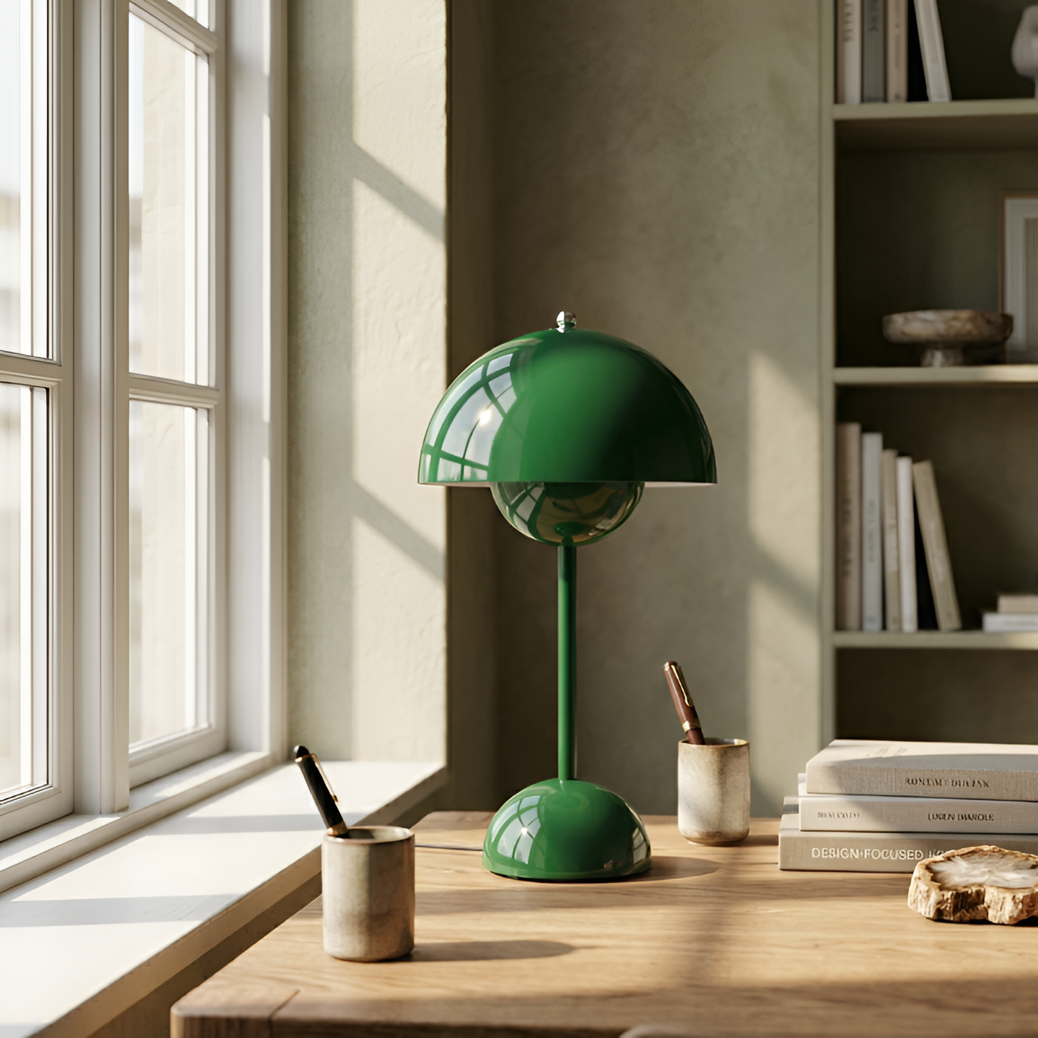 Mushroom Bordlampe - Portabel LED Dæmpbar Skrivebordslampe