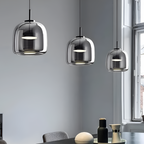 Røget Glas Pendellampe - Nordisk LED Hængelampe