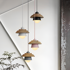 Nordic Pendellampe i Træ - Moderne Macaron Loftslampe
