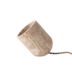 Struktureret Cylinderformet Bordlampe - Abstrakt