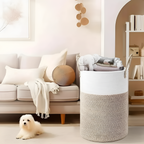 Tekstureret Minimalistisk Opbevaringskurv - Cylindrisk