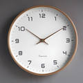 Minimalistisk Rund Analog Vægur - Funktionelt