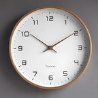 Minimalistisk Rund Analog Vægur - Funktionelt