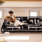 Moderne Geometrisk Sofa Tæppe - Abstrakt