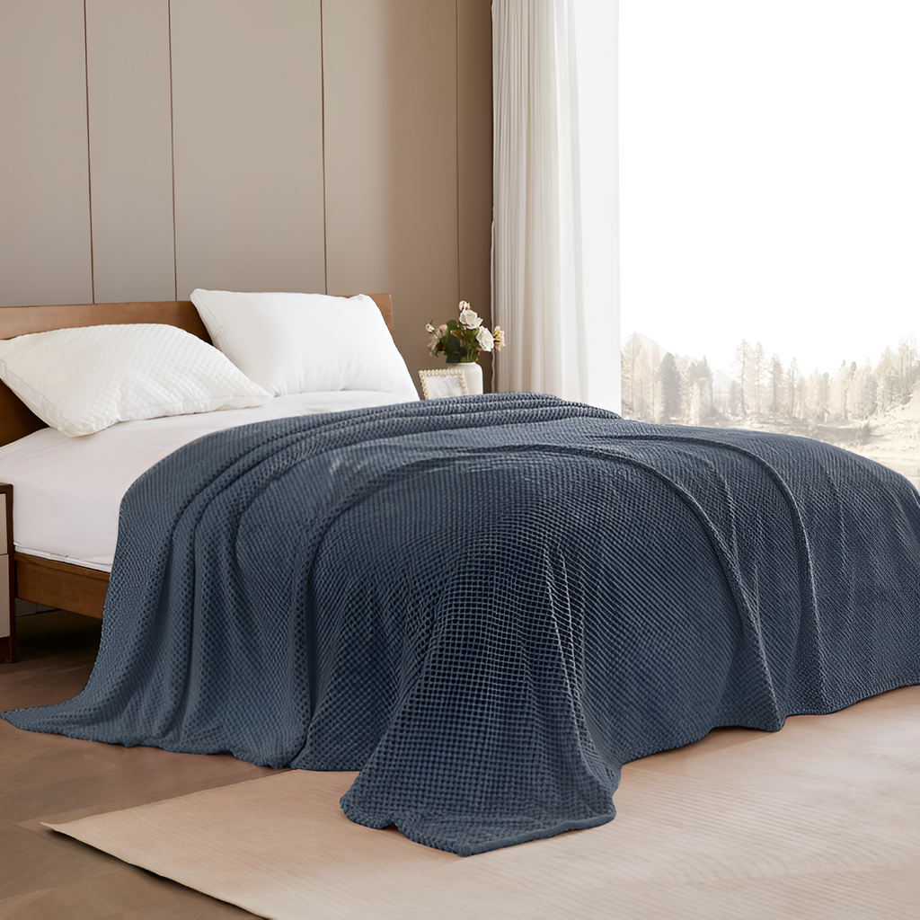 Plysset Tekstureret Plaid - Alsidig