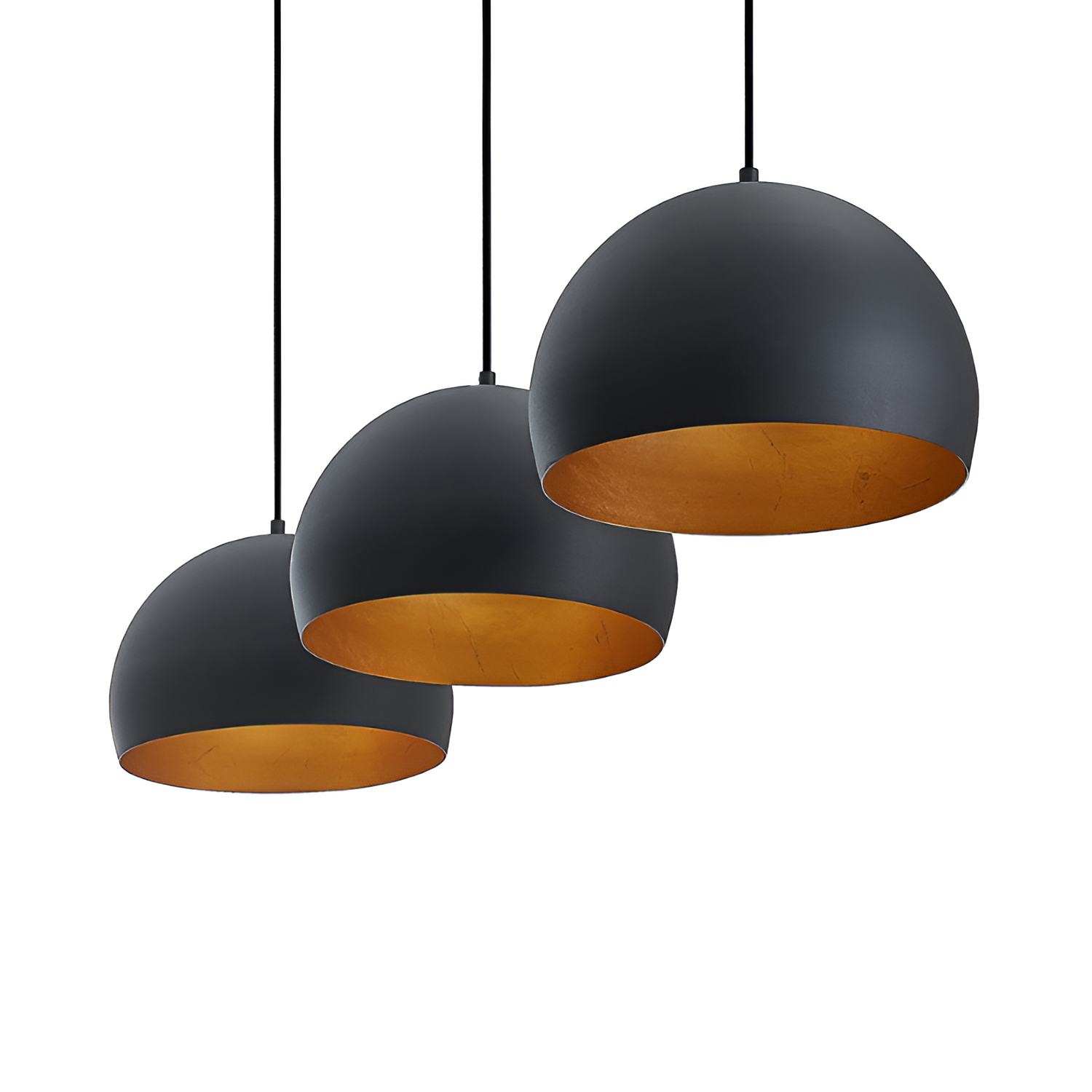 Minimalistisk Industriel Pendel – Triple Dome