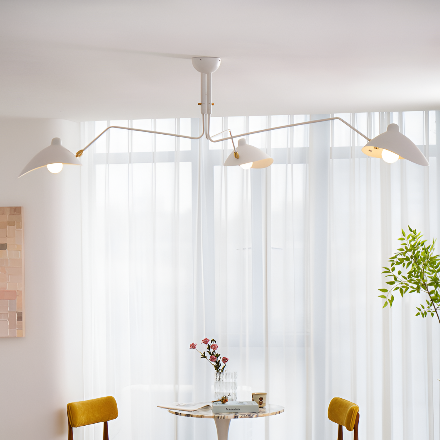 Moderne Lysekrone Med Flere Arme - Justerbar Belysning