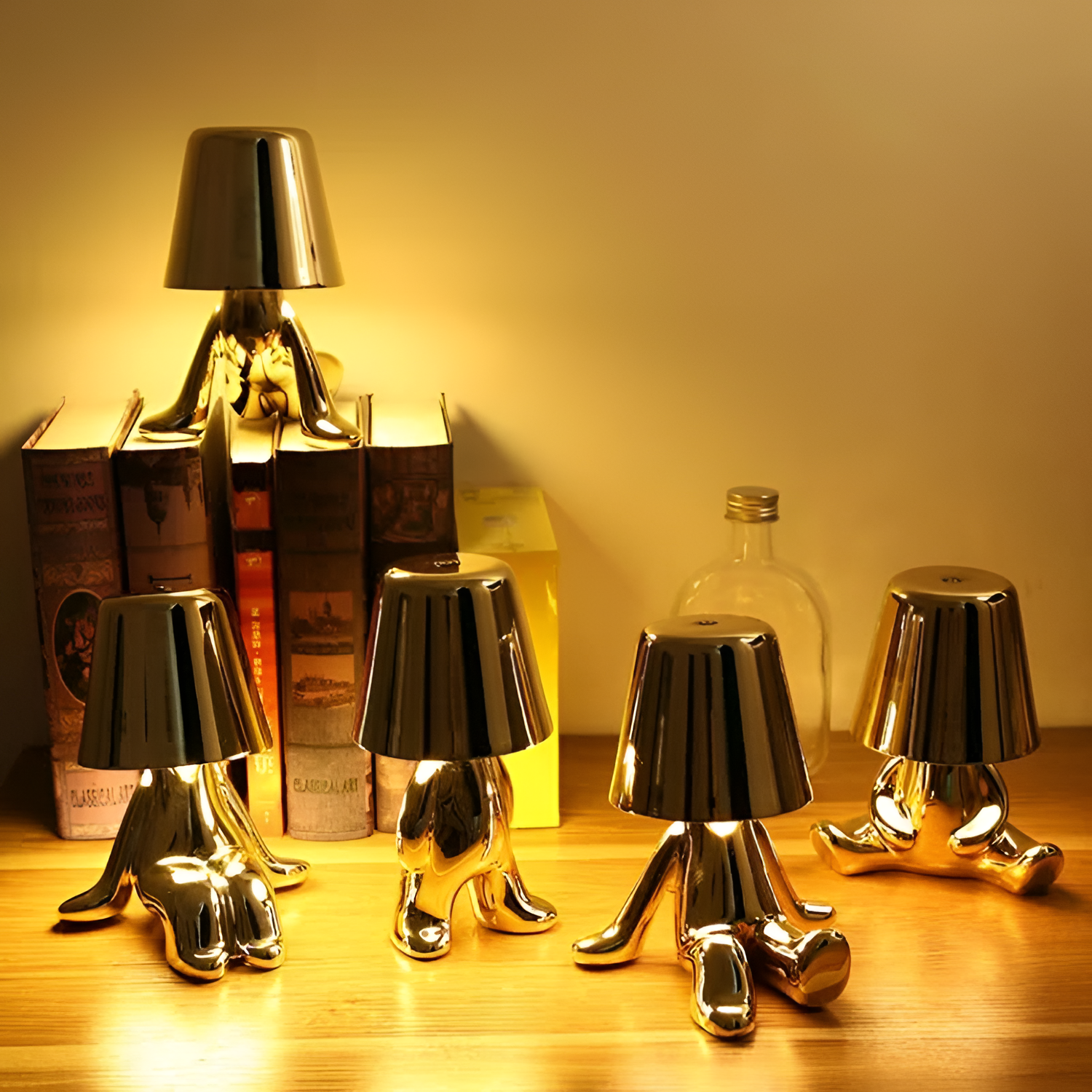 Moderne Skulpturel Bordlampe - Dekorativ