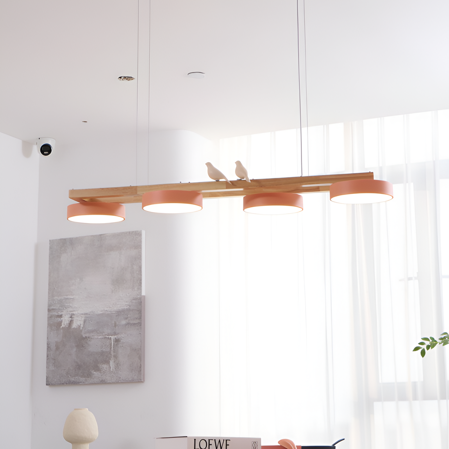 Nordisk Lineær Lysekrone - Minimalistisk