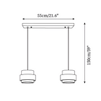 Tekstureret Minimalistisk Multi-lampe Pendel – Industriel
