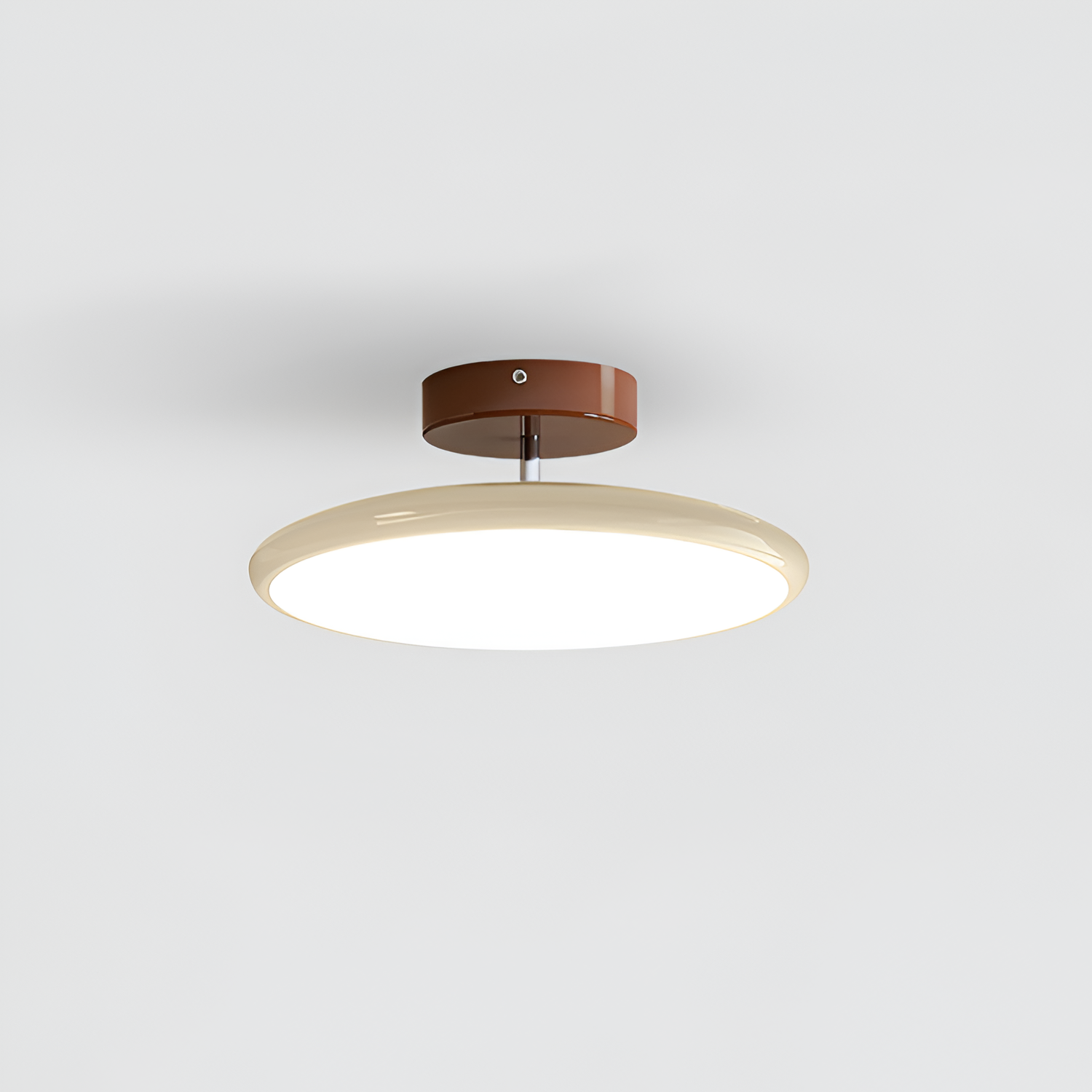 Minimalistisk Loftslampe med Disk-design - Kan dæmpes