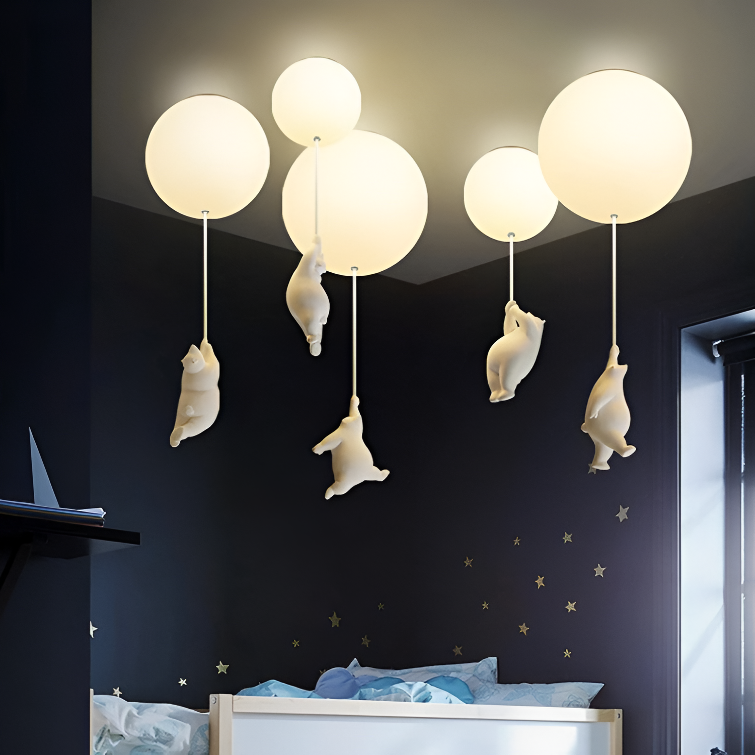 Ballonbjørn Loftlampe - Børneværelse Dekoration
