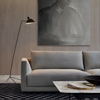 Industriel Minimalistisk Gulvlampe - Justerbar