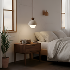 Minimalistisk Travertin Pendel - Snoet Ledning