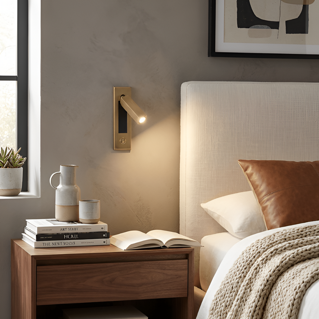 Drejbar Indfældet Læselampe - Justerbar