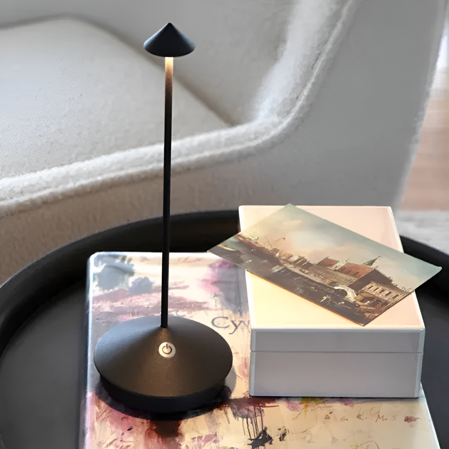 Minimalistisk Bærbar Bordlampe - Ledningsfri