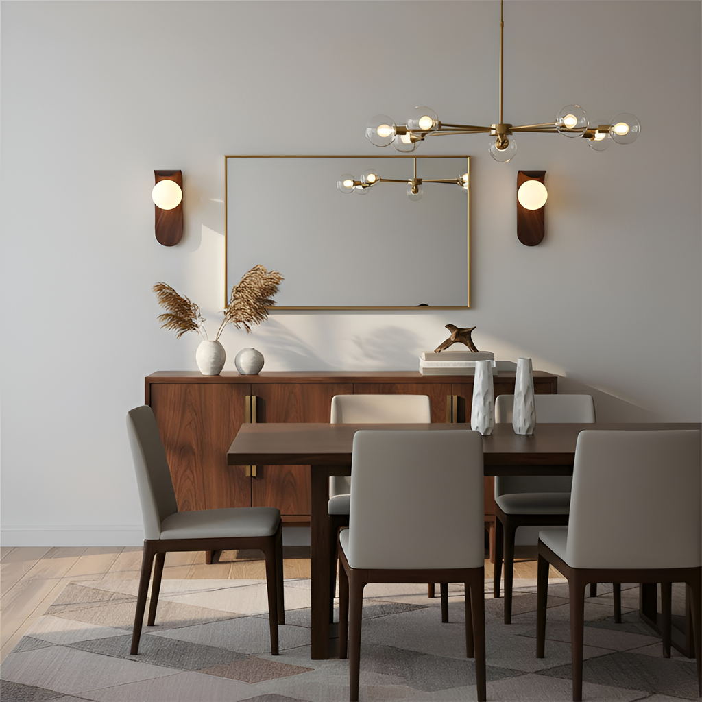 Minimalistisk buet væglampe – Art Deco-stil