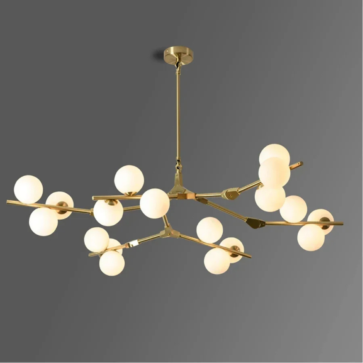 Moderne pendel med trægren-design
