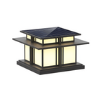 Zen-stil Solcellelampe til Søjle - Minimalistisk