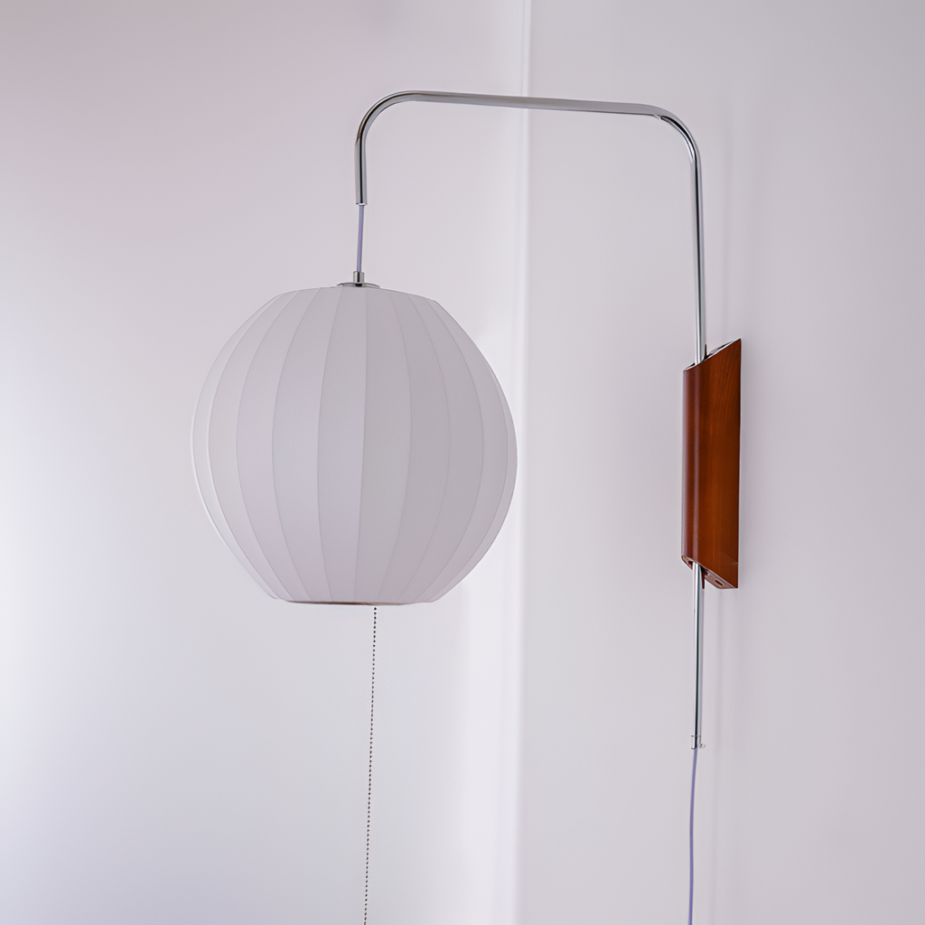 Svingarm Rillet Væglampe - Minimalistisk