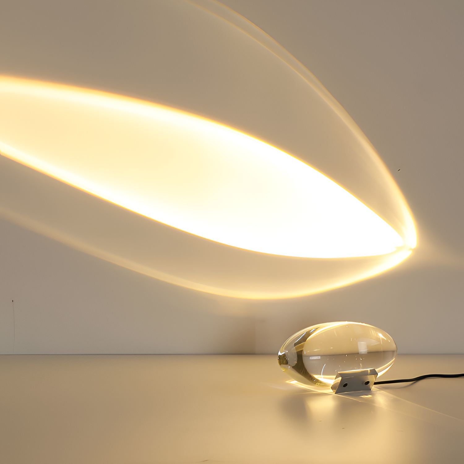 Oval Glasprojektion Projektor - Dekorativ Accent