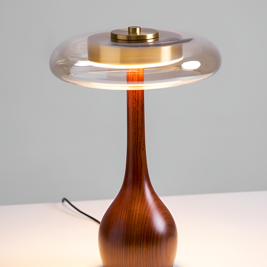 Mid-Century Mushroom Bordlampe - Dæmpbar