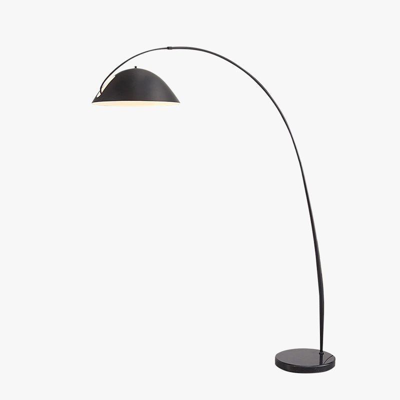 Minimalistisk Buet Gulvlampe - Justerbart Metal Arbejdslys