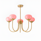 Mid Century Globe Lysekrone - Flere Lyskilder