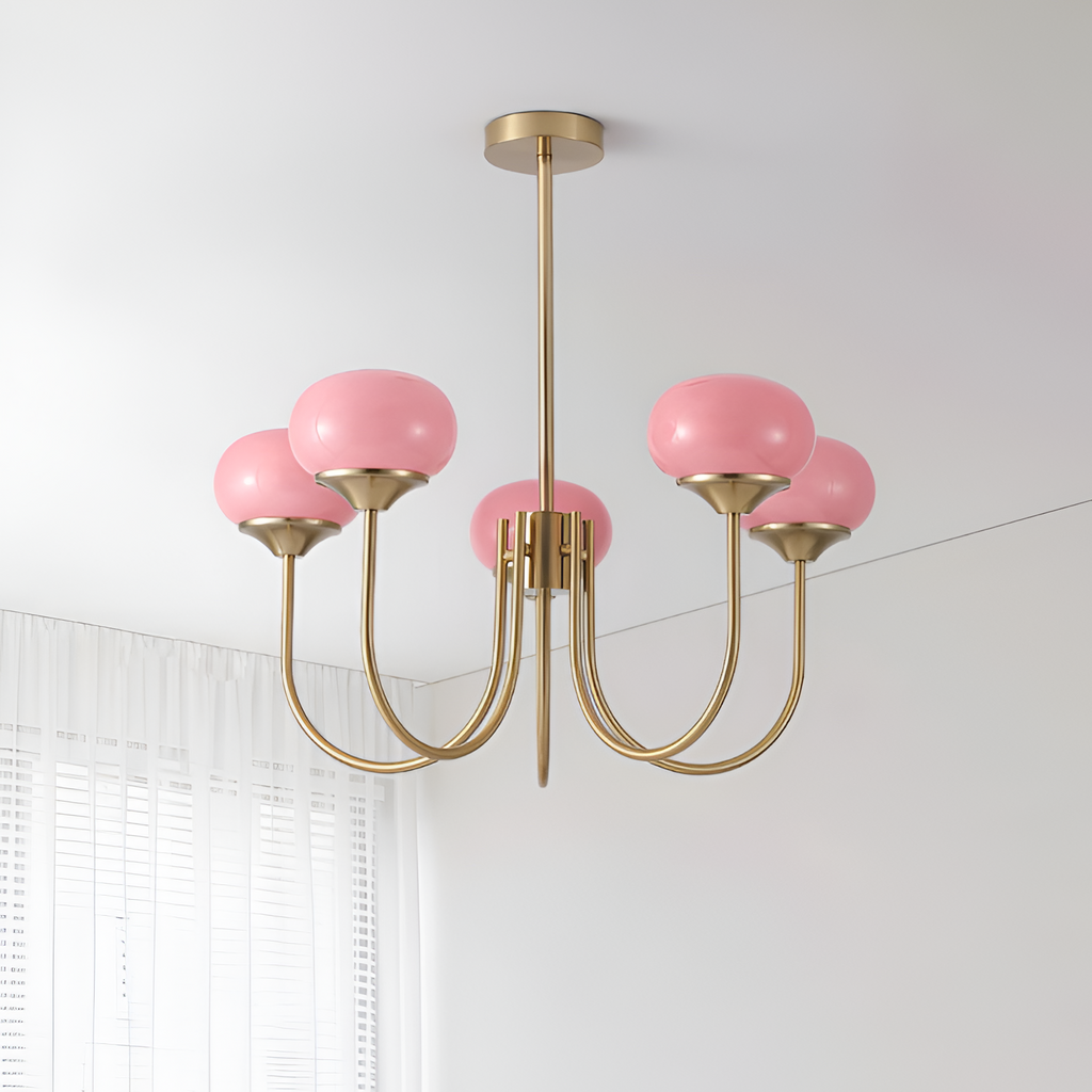 Mid Century Globe Lysekrone - Flere Lyskilder