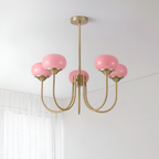 Mid Century Globe Lysekrone - Flere Lyskilder