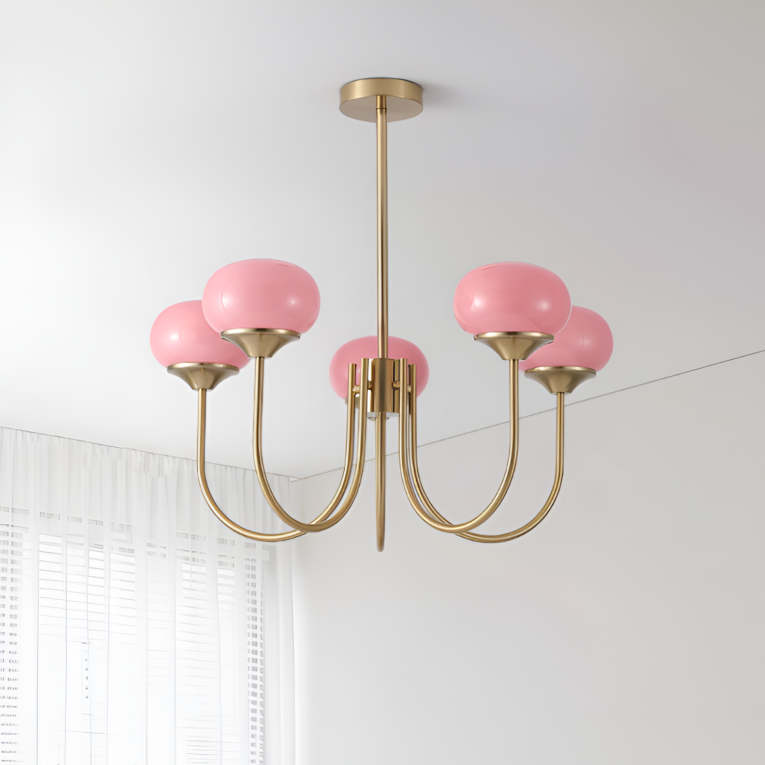 Mid Century Globe Lysekrone - Flere Lyskilder