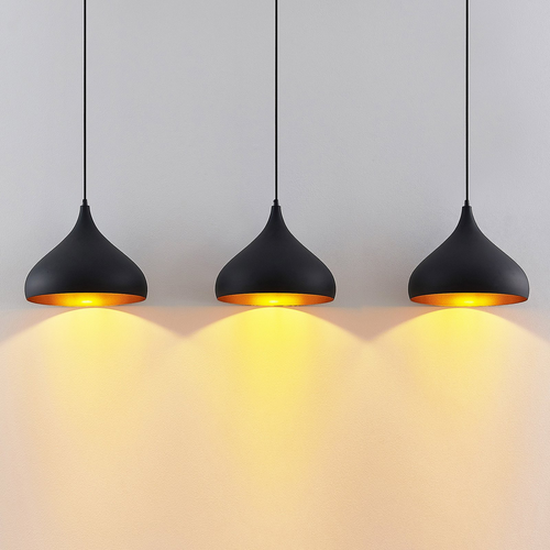 Minimalistisk Industriel Triple Pendelampe - Justerbar