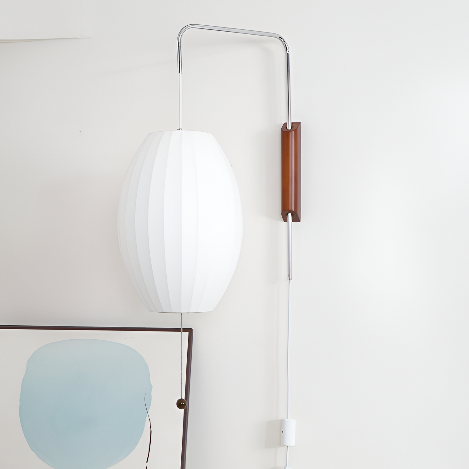 Svingarm Rillet Væglampe - Minimalistisk