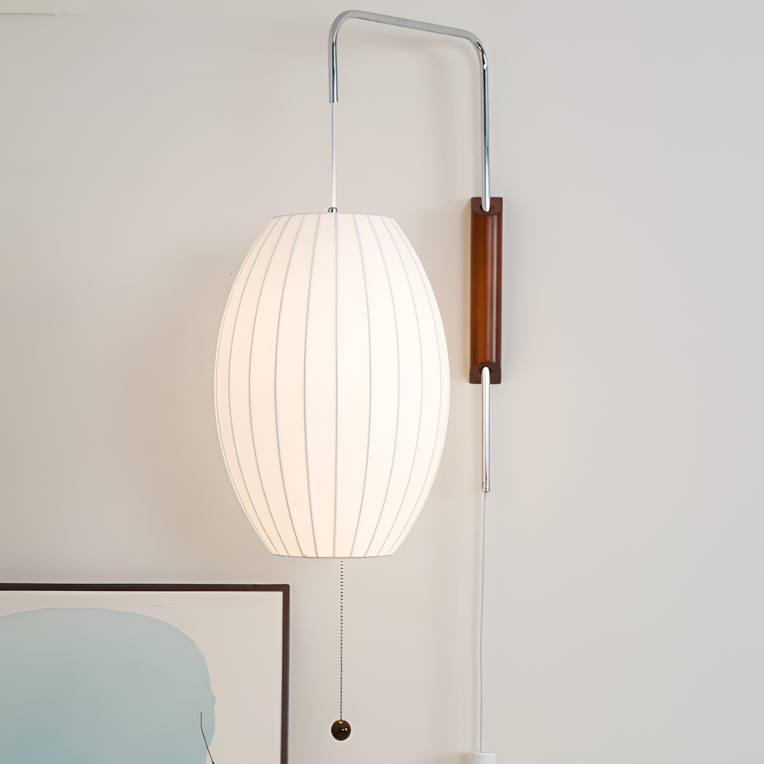Svingarm Rillet Væglampe - Minimalistisk